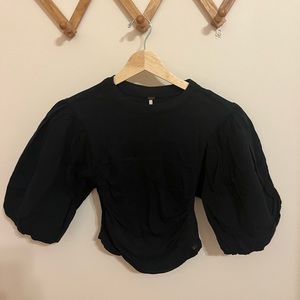 Free People Puff Sleeve Shirt